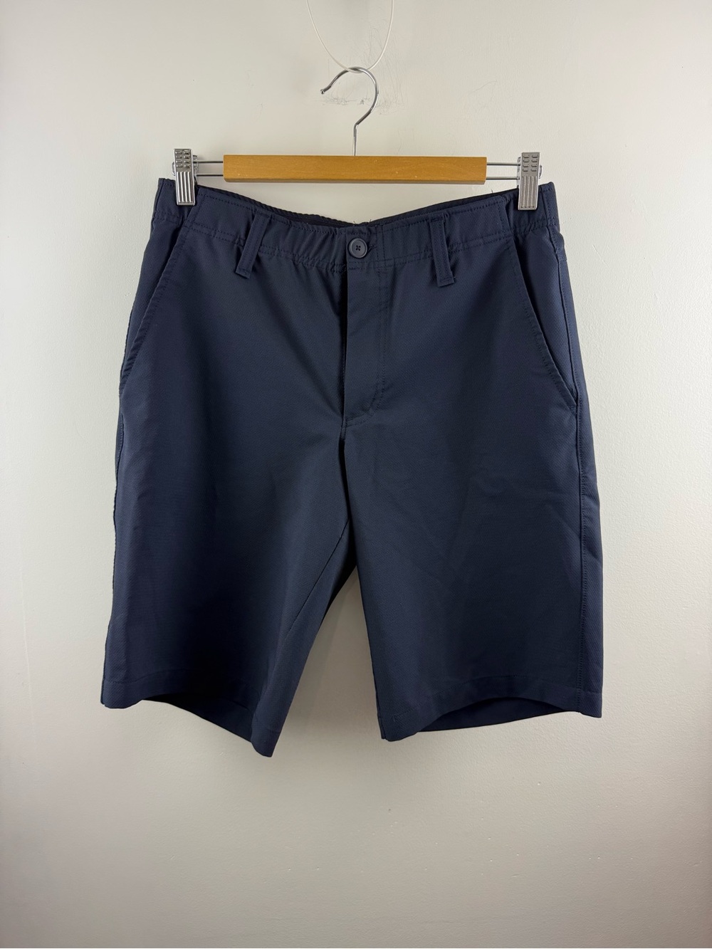 Tilley Men's Tech Travel Shorts Navy Blue Sz 30 Technical Stretch Wanderer Golf